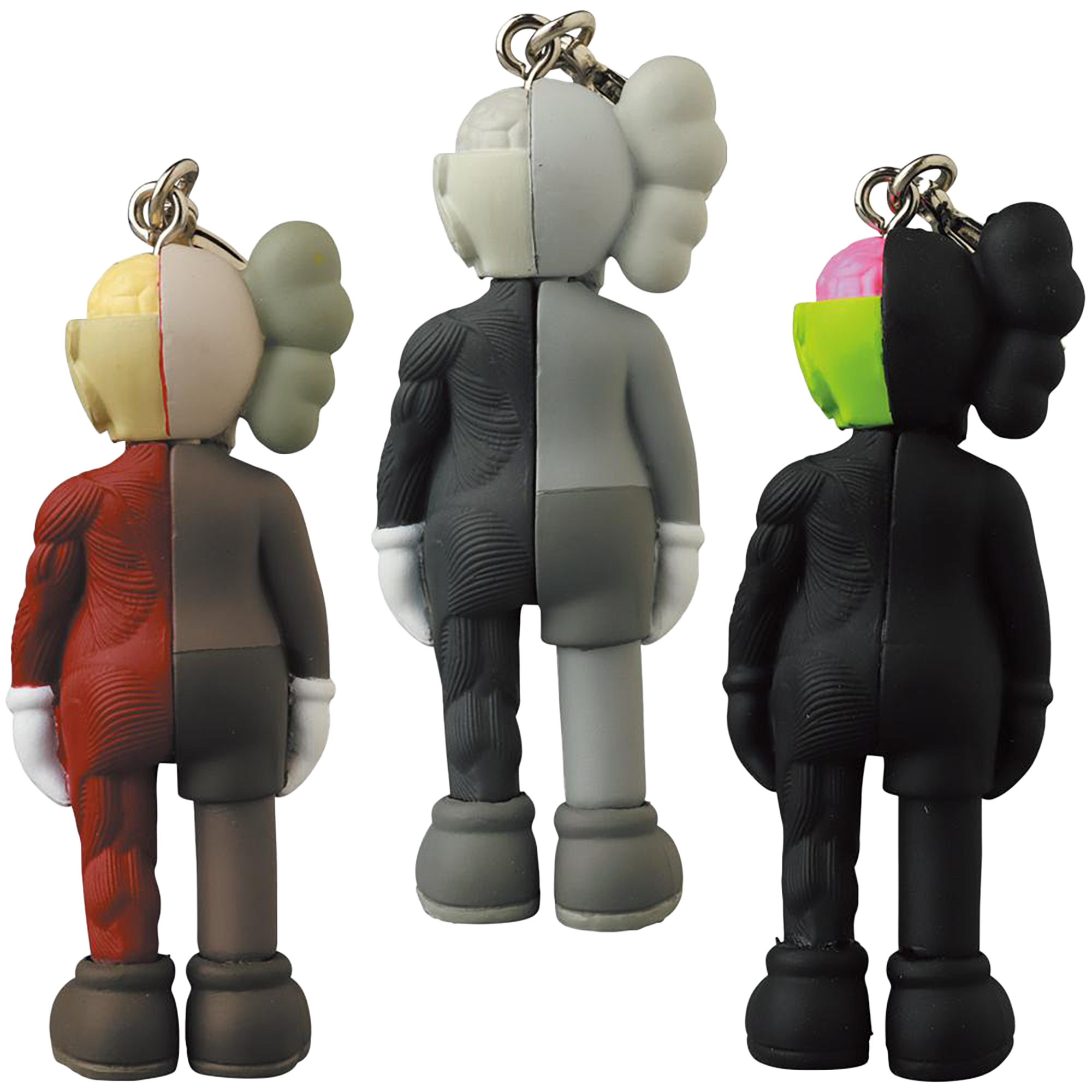 KAWS COMPANION (FLAYED) KEYHOLDER BROWN/GREY/BLACK