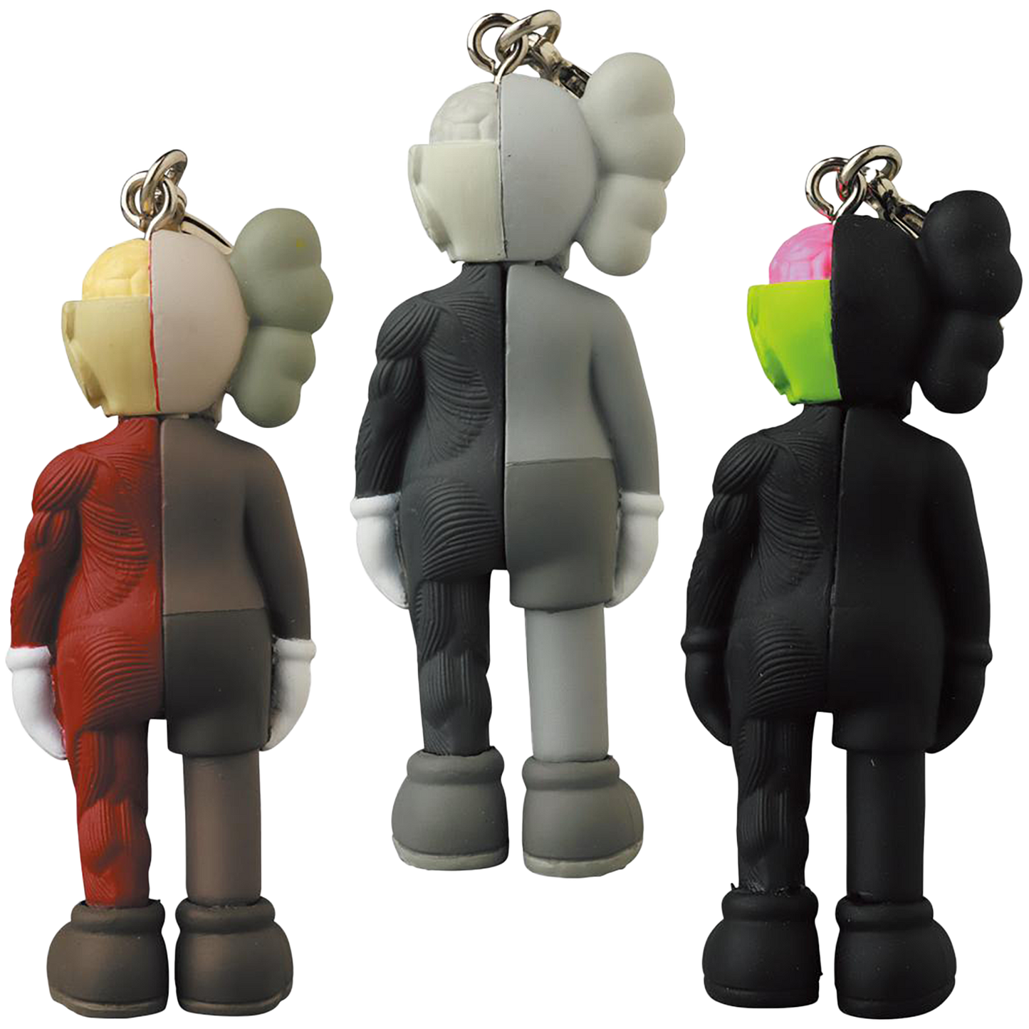 KAWS COMPANION (FLAYED) KEYHOLDER BROWN/GREY/BLACK