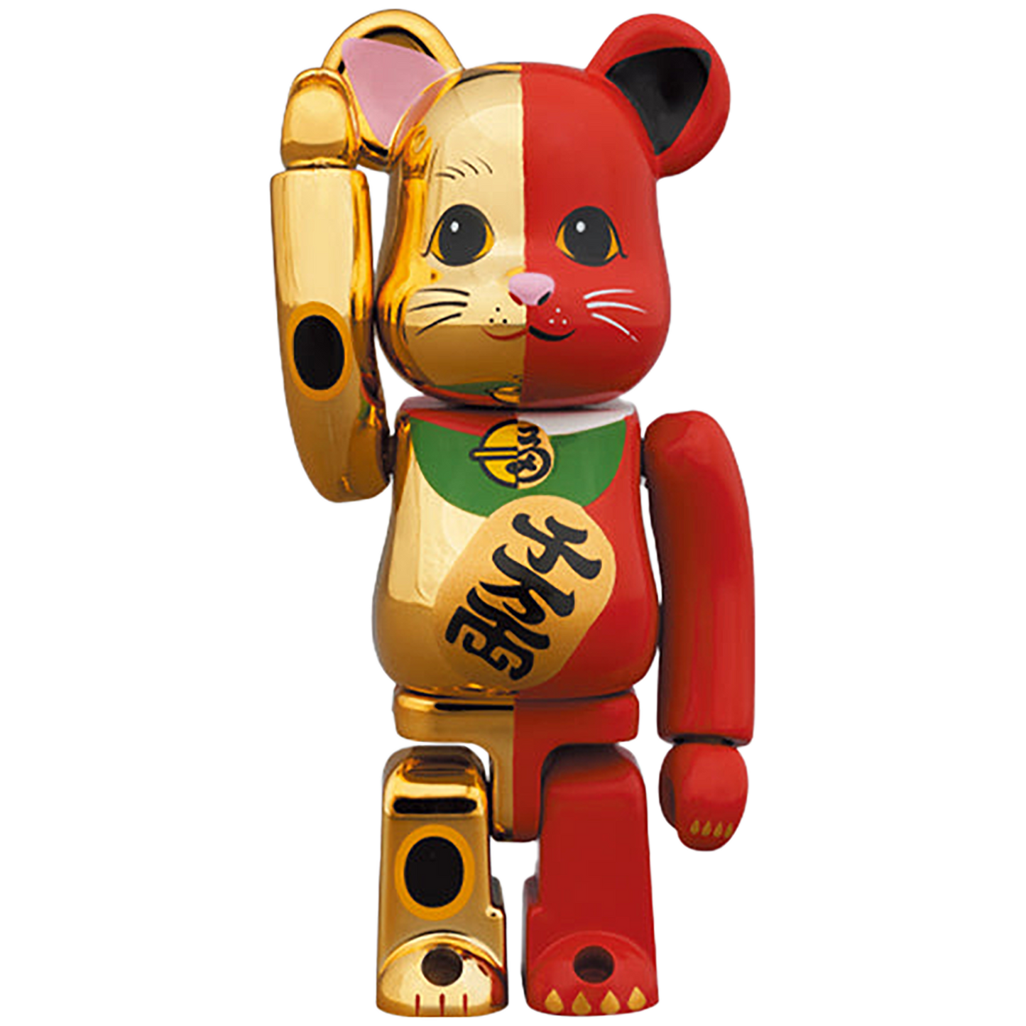 BE@RBRICK Manekineko Gold×Red 100％ & 400％