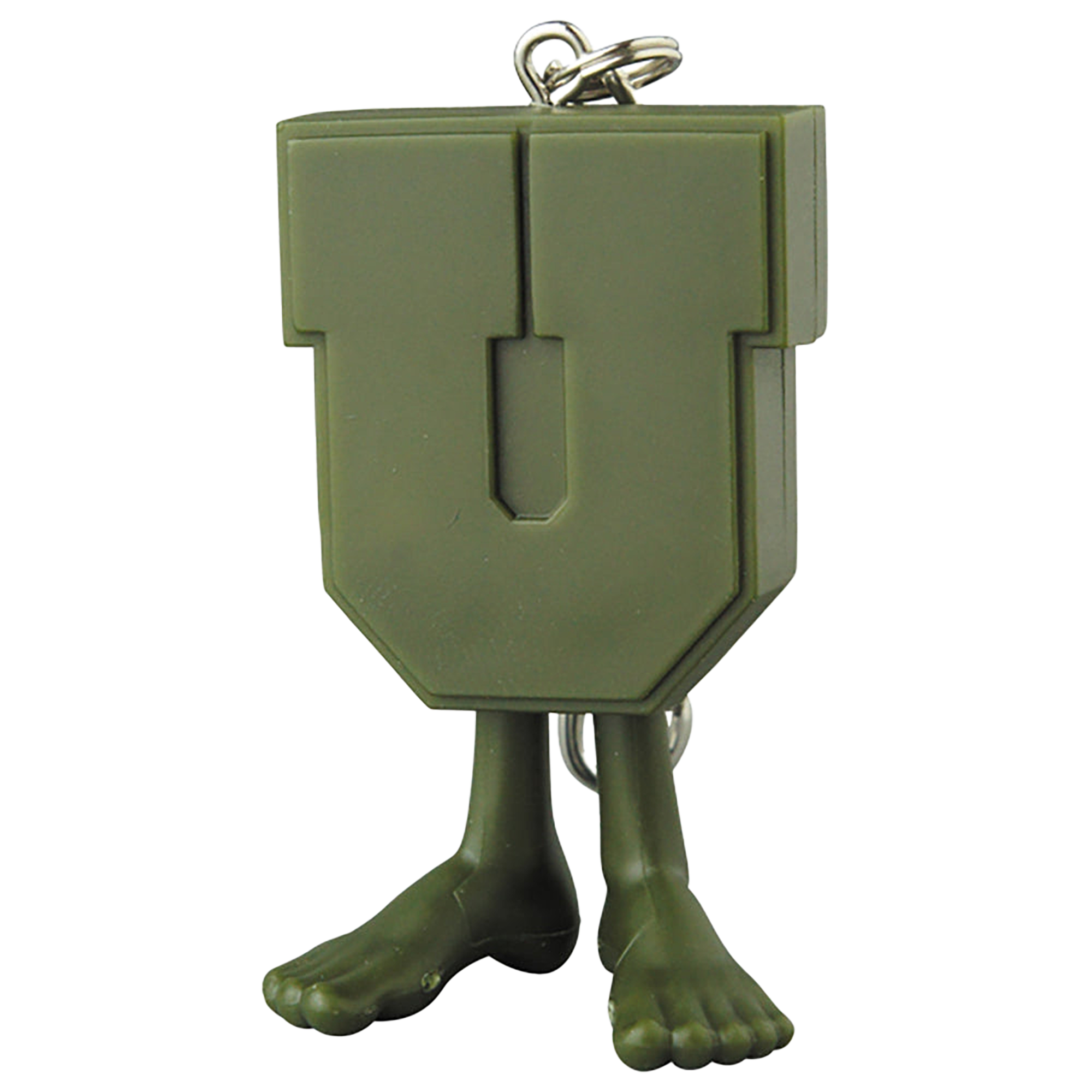 UNDEFEATED U-MAN KEYCHAIN BLACK×RED/PURPLE×YELLOW/BLACK/ OLIVE/GOLD CHROME/CHROME