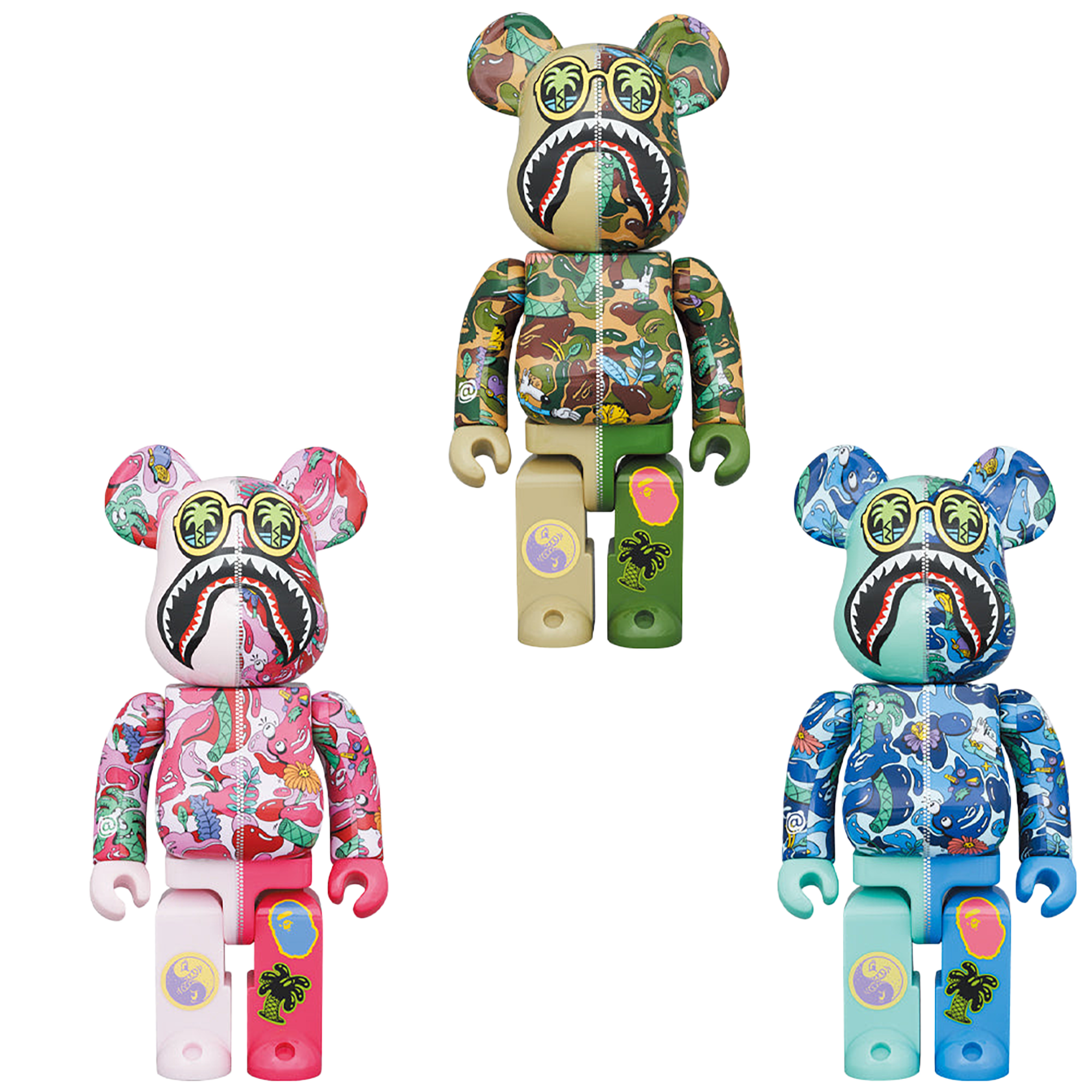 BE@RBRICK Steven Harrington X BAPE(R) SHARK 100％ & 400％