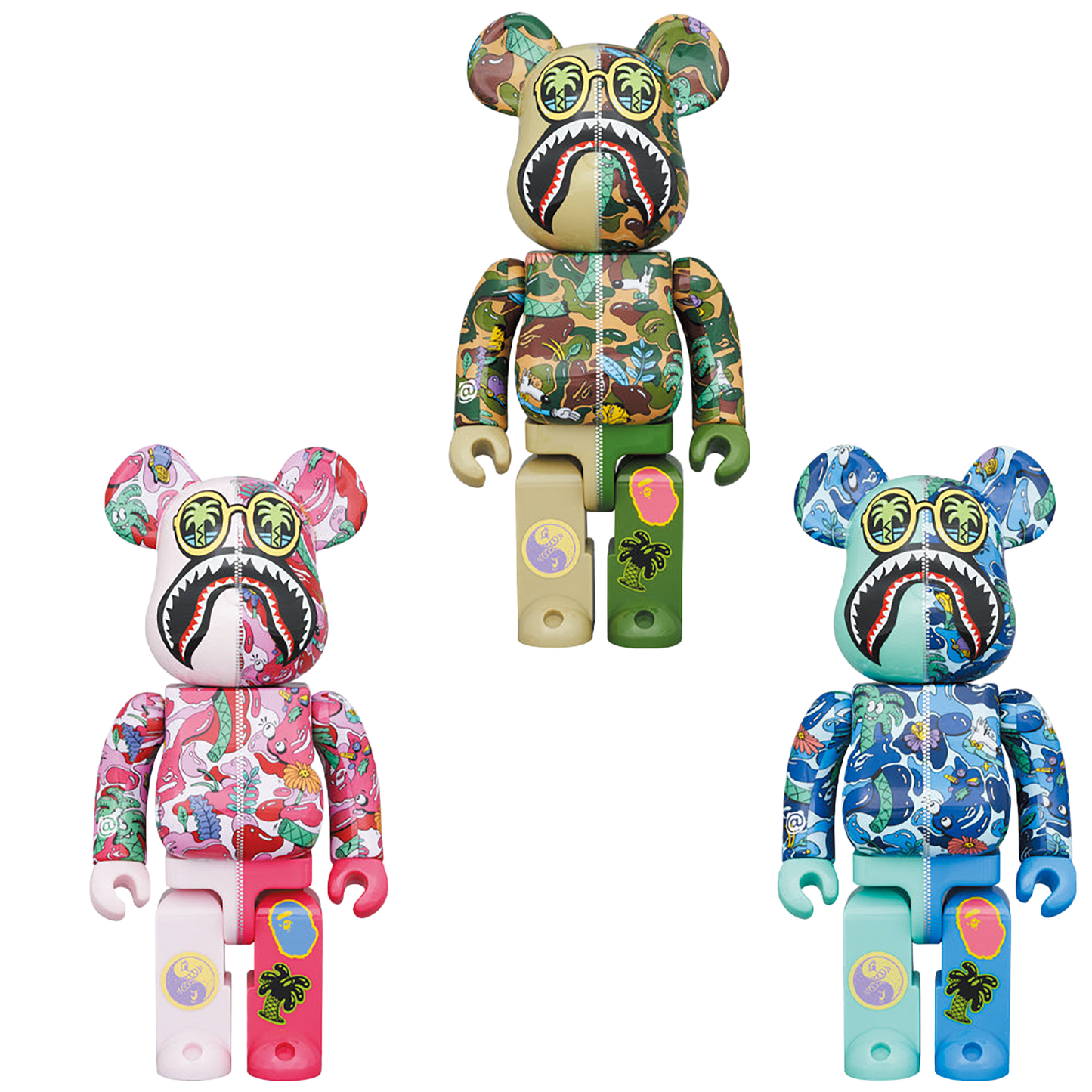 BE@RBRICK Steven Harrington X BAPE(R) SHARK 100％ & 400％