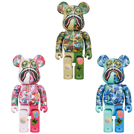 BE@RBRICK Steven Harrington X BAPE(R) SHARK 100％ & 400％