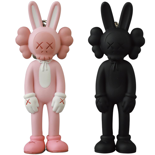 KAWS ACCOMPLICE 钥匙扣 粉色/黑色