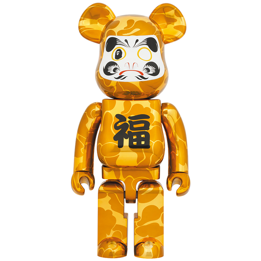 BE@RBRICK BAPE(R) 達磨 金メッキ 1000％