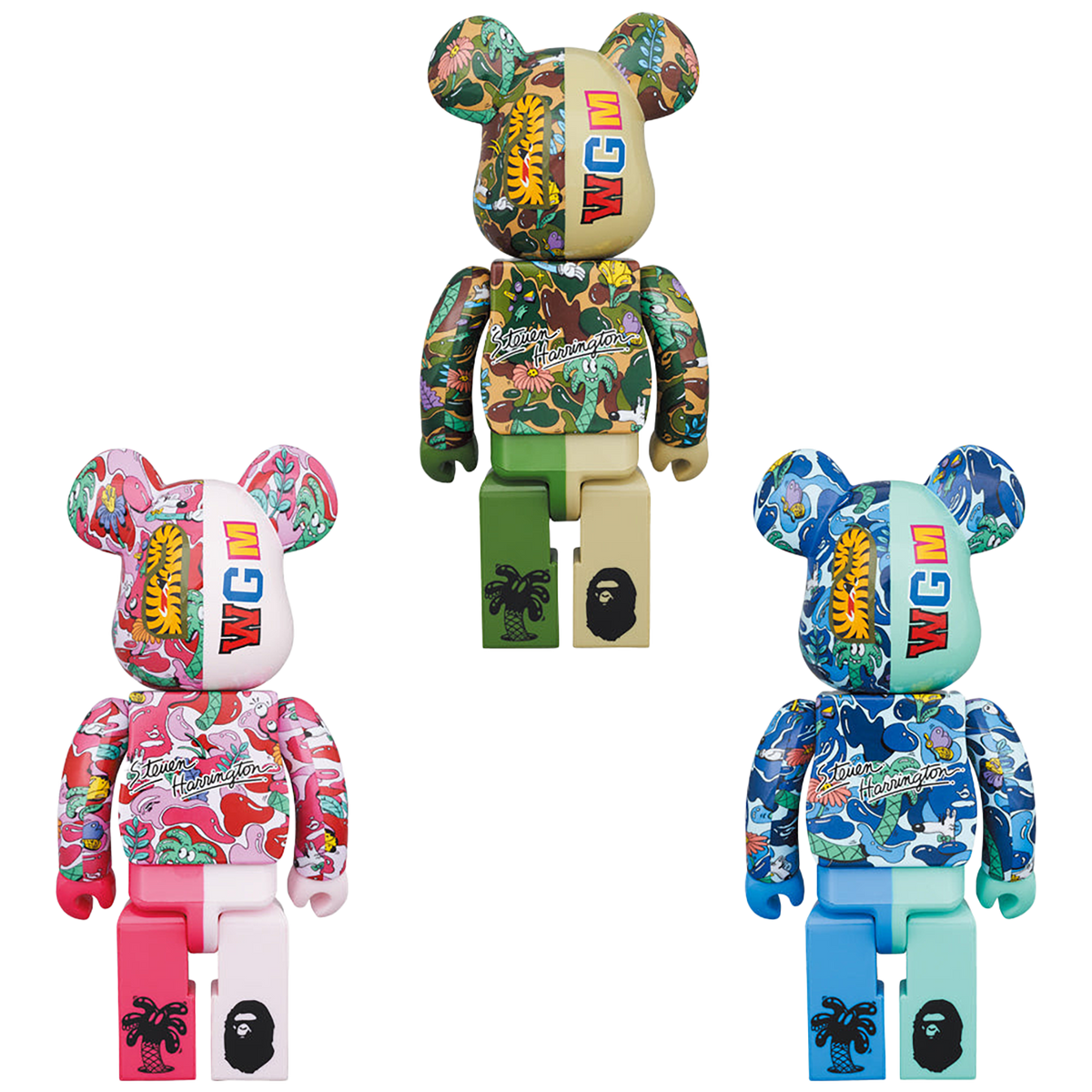 BE@RBRICK Steven Harrington X BAPE(R) SHARK 100％ & 400％