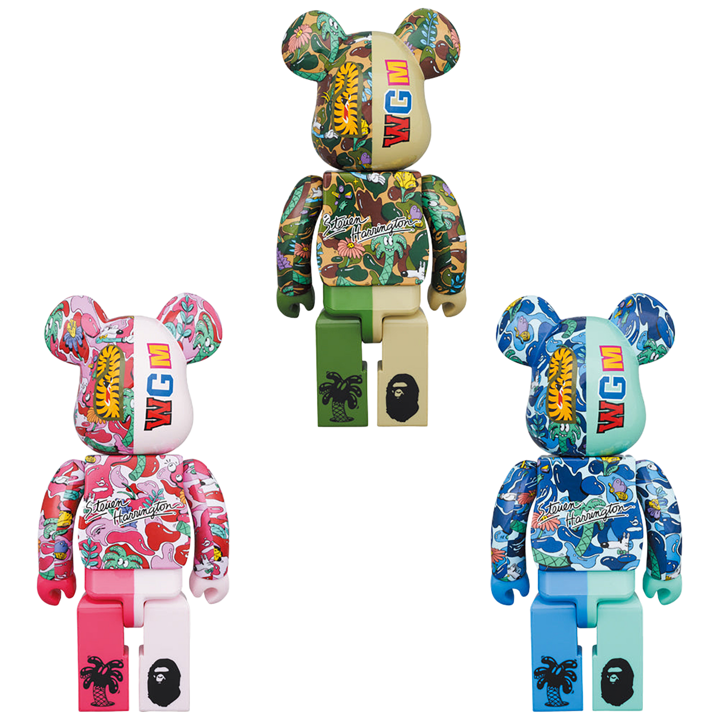 BE@RBRICK Steven Harrington X BAPE(R) SHARK 100％ & 400％