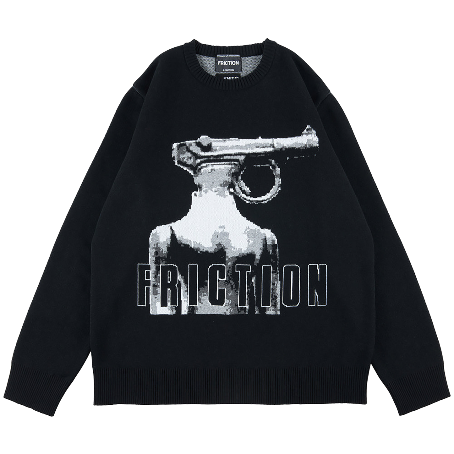 KNIT GANG COUNCIL "FRICTION" CREW NECK SWEATER"PISTOL"《Planned to be shipped in late December 2024 / Order period is until December 10》
