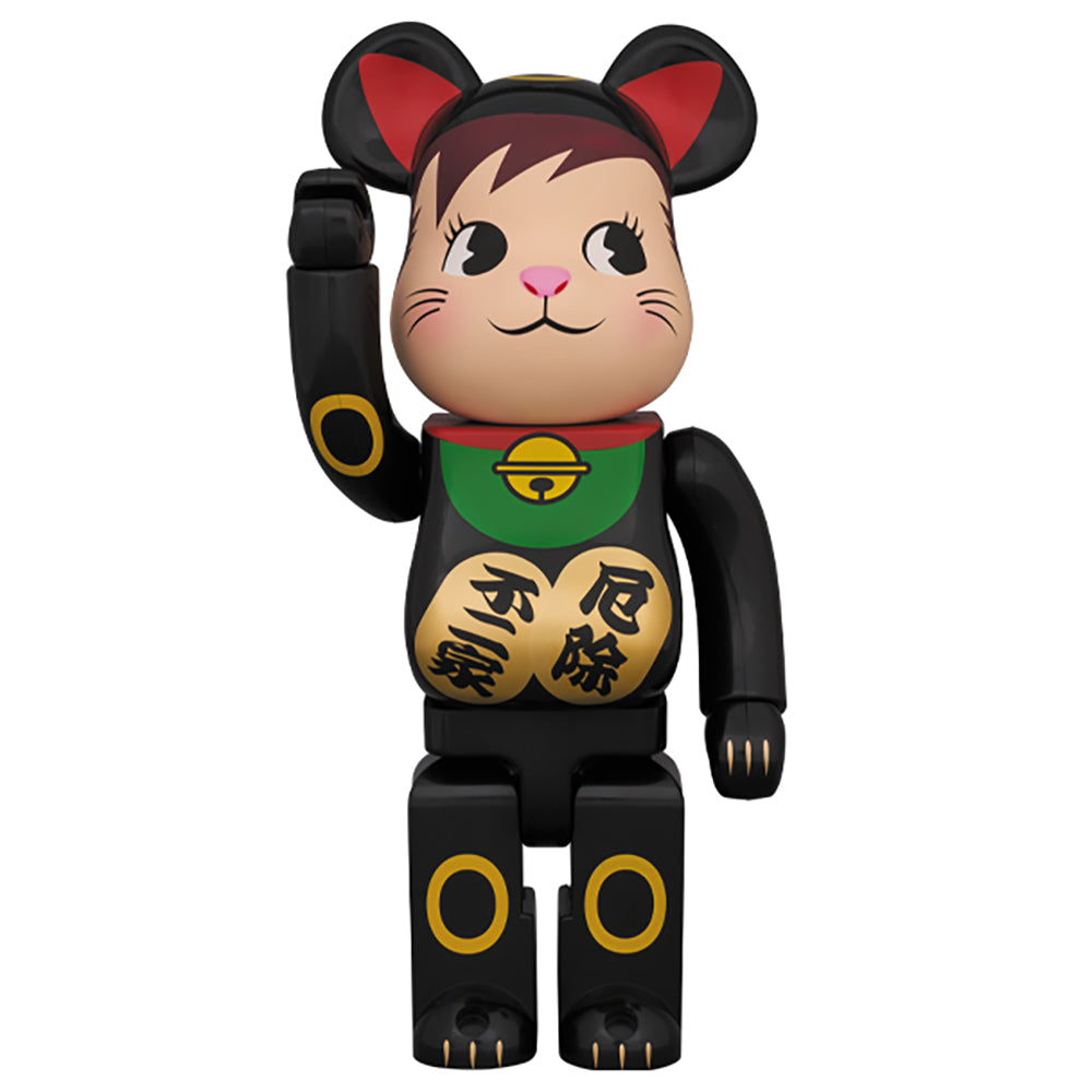 BE@RBRICK 招き猫 ポコちゃん 黒 400％_0