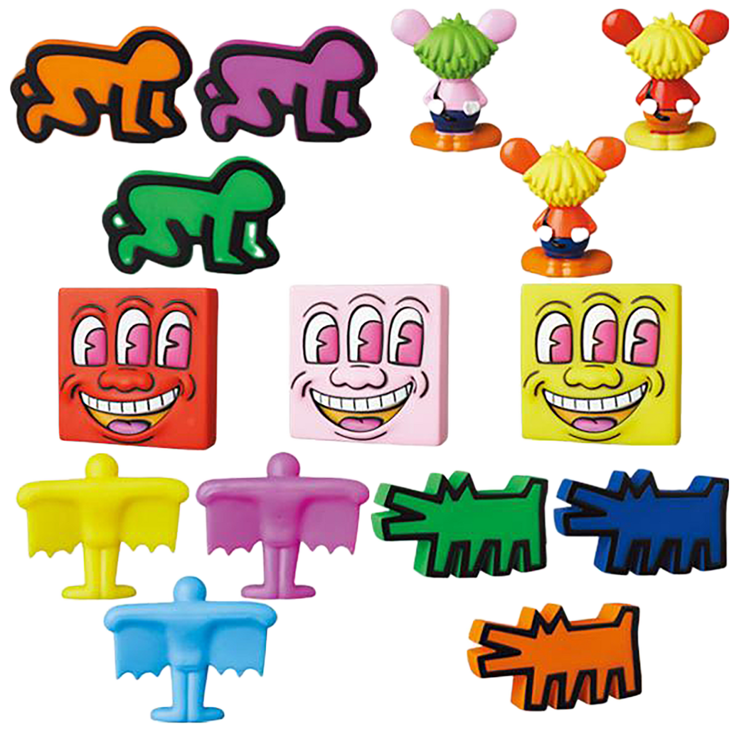 MINI VCD KEITH HARING #2 Barking Dog/Flying Devil/Radiant Baby/ Andy Mouse/Three Eyed Smiling Face《Planned to be shipped in late December 2020》