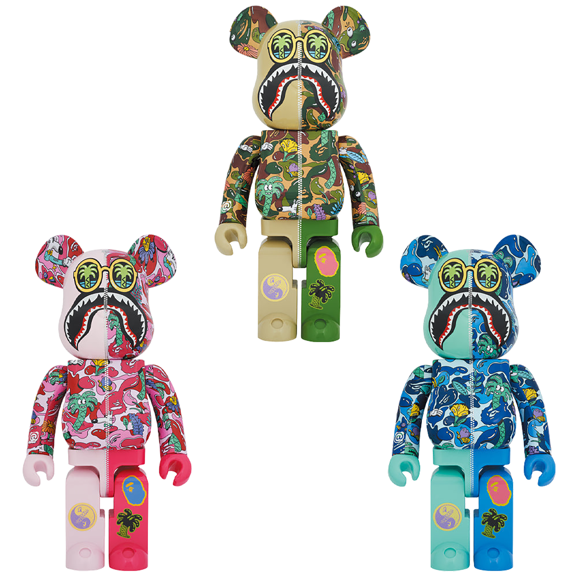 BE@RBRICK 史蒂文·哈林顿 X BAPE(R) 鲨鱼 1000%