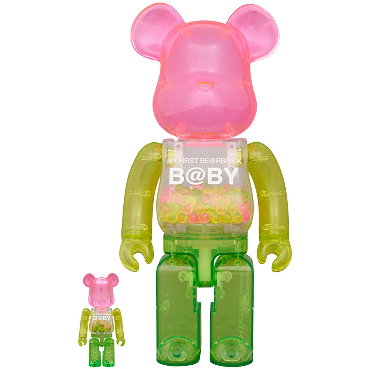 MY FIRST BE@RBRICK 1st Color Clear Ver. 100％ & 400％