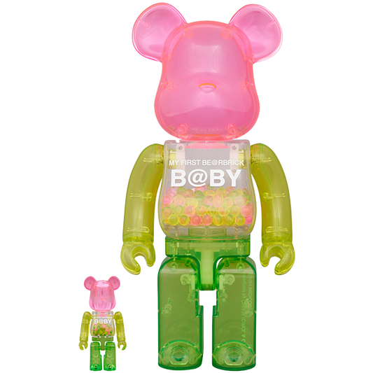 MY FIRST BE@RBRICK 1st Color Clear Ver. 100％ & 400％