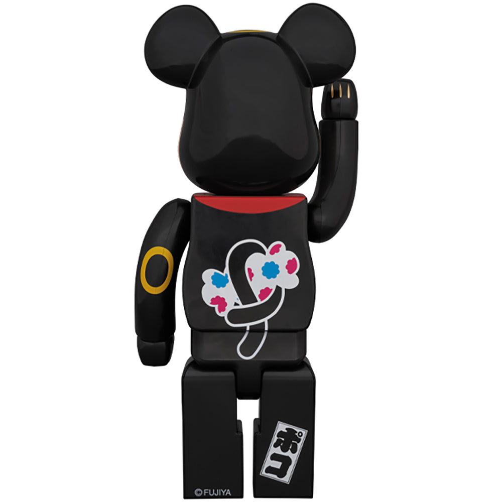 BE@RBRICK 招き猫 ポコちゃん 黒 400％_1