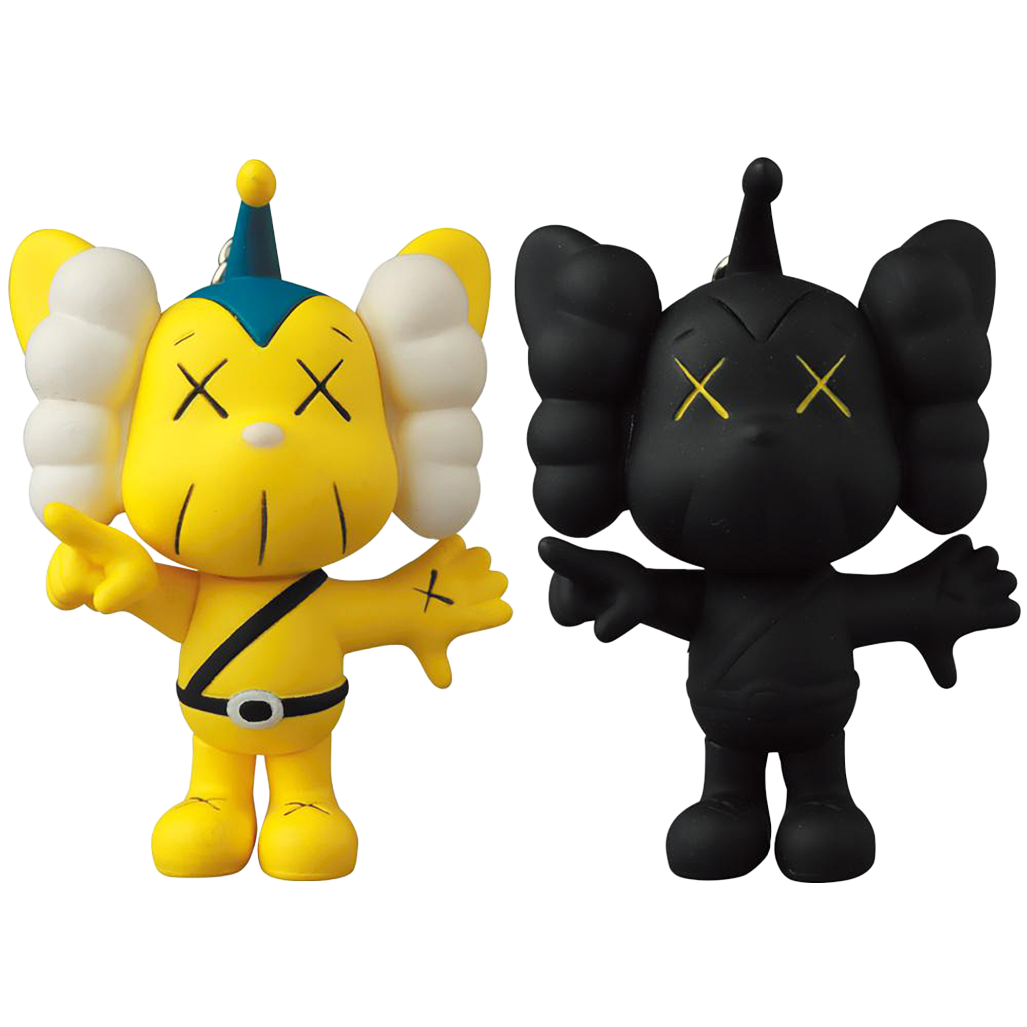 KAWS JPP KEYHOLDER YELLOW/BLACK