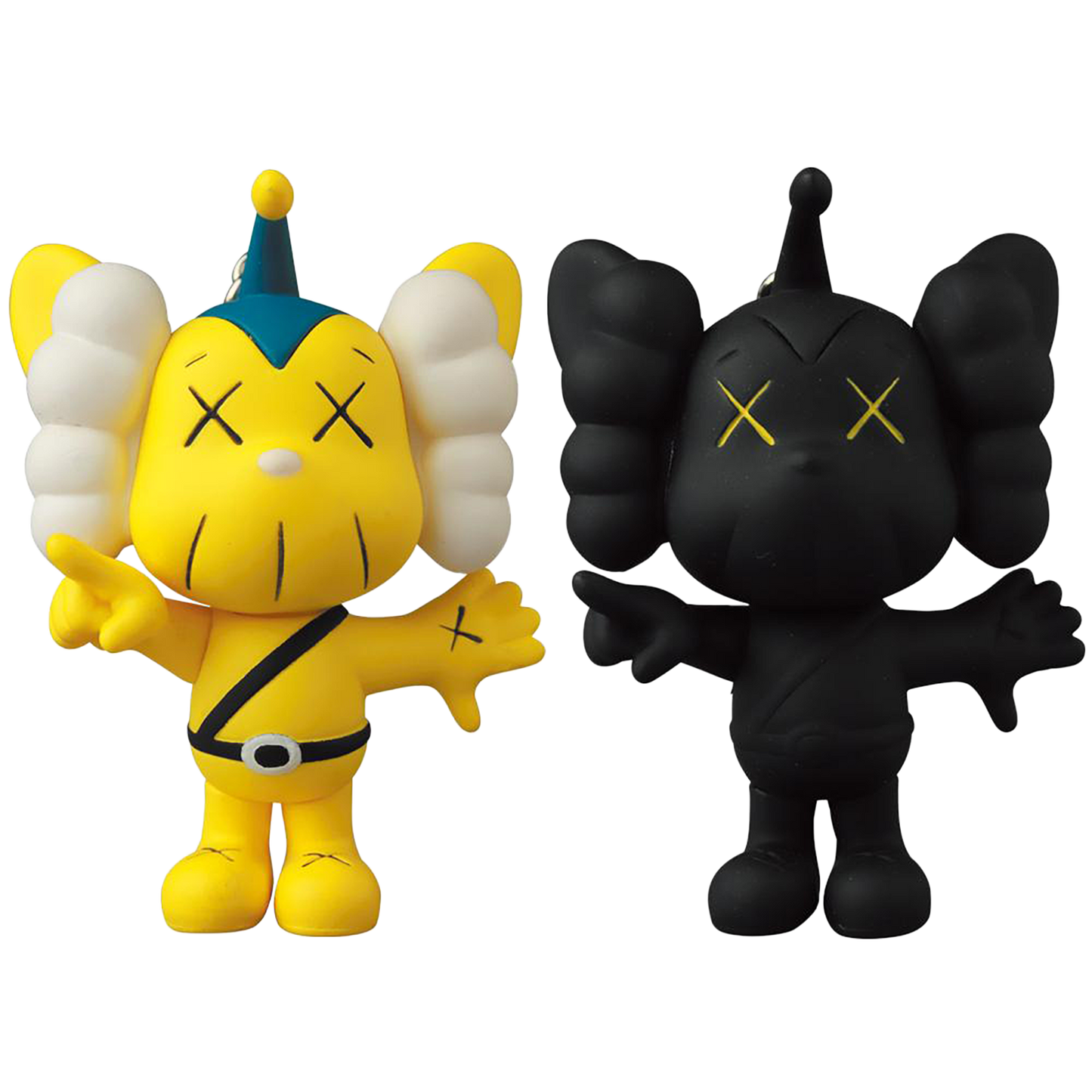 KAWS JPP KEYHOLDER YELLOW/BLACK