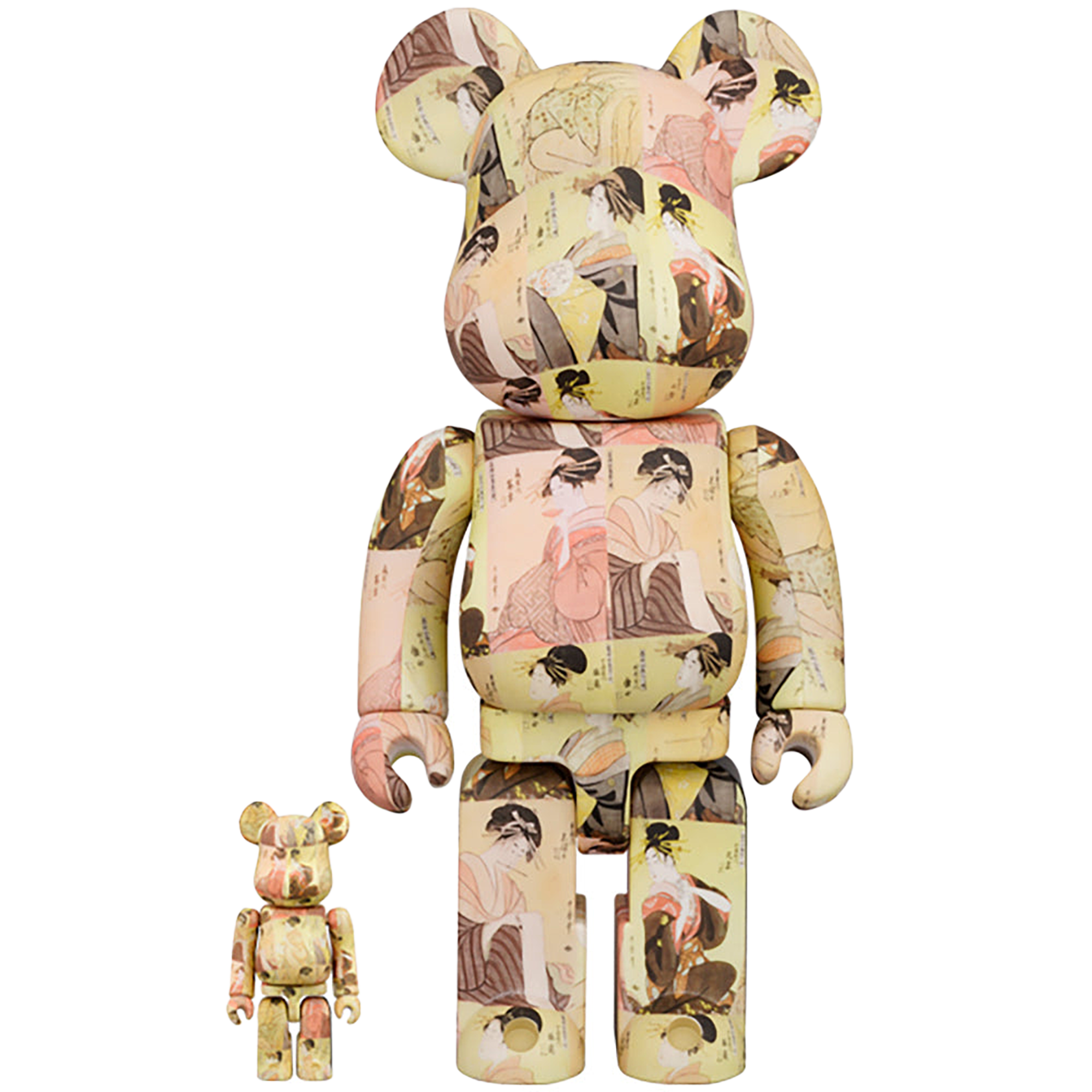 The British Museum BE@RBRICK KITAGAWA UTAMARO "Tōji zensei bijin-zoroi" 100％ & 400％