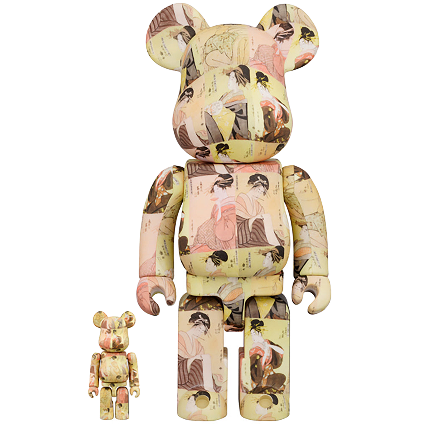 The British Museum BE@RBRICK KITAGAWA UTAMARO "Tōji zensei bijin-zoroi" 100％ & 400％