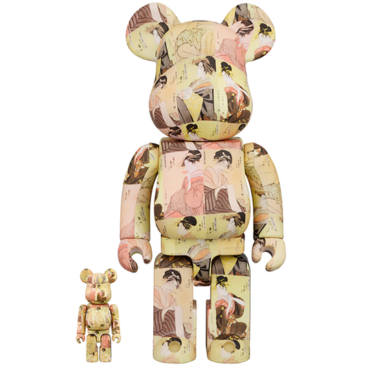 The British Museum BE@RBRICK KITAGAWA UTAMARO "Tōji zensei bijin-zoroi" 100％ & 400％