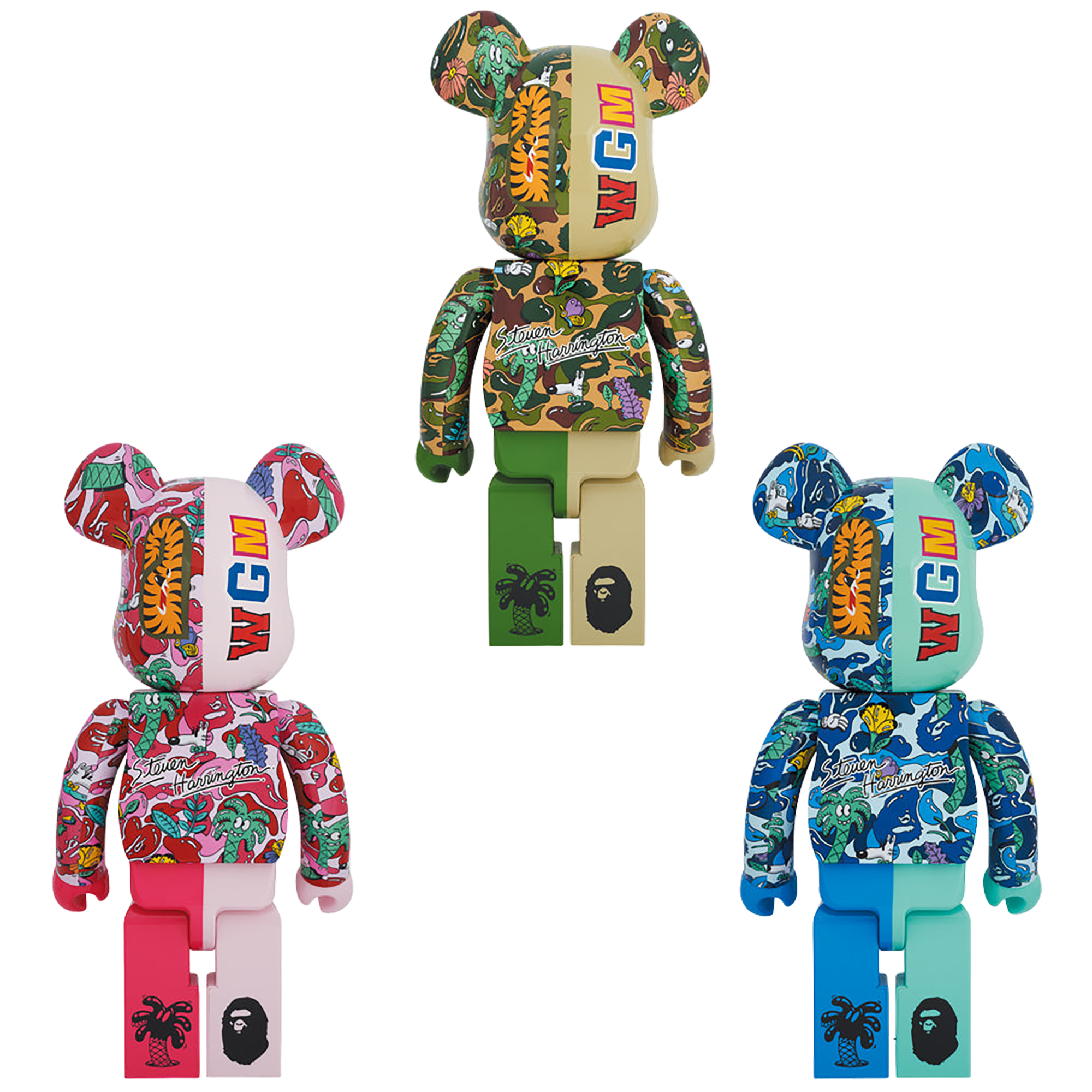 BE@RBRICK 史蒂文·哈林顿 X BAPE(R) 鲨鱼 1000%