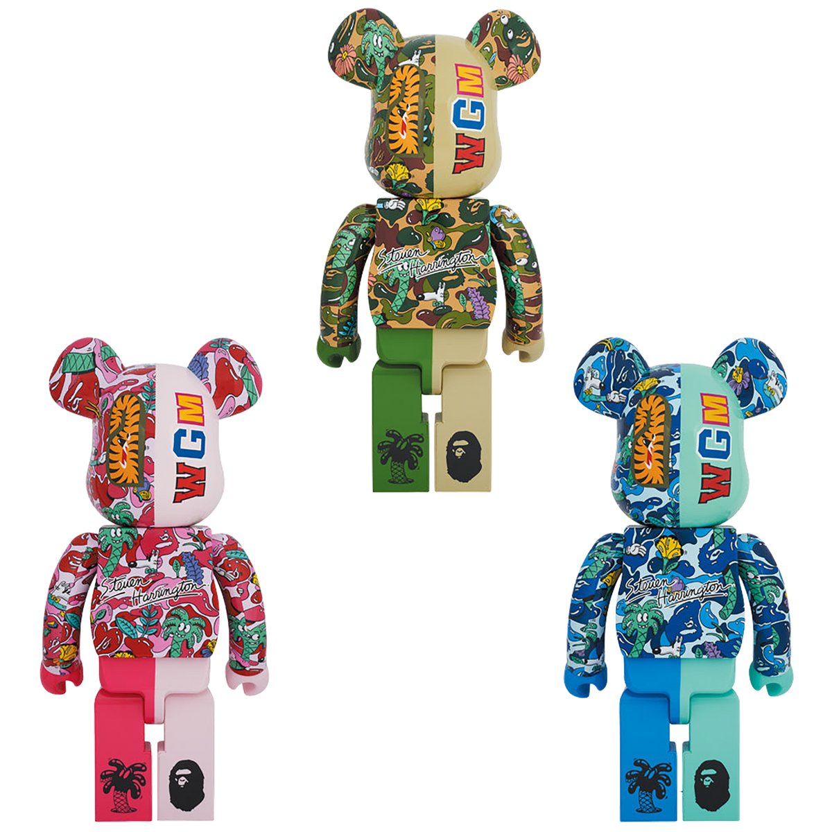 BE@RBRICK 史蒂文·哈林顿 X BAPE(R) 鲨鱼 1000%