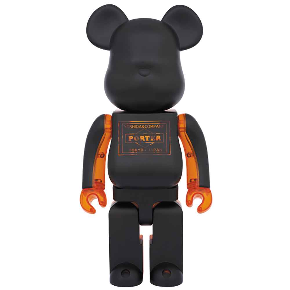 BE@RBRICK PORTER ブラック × スケルトンオレンジ 400％_0
