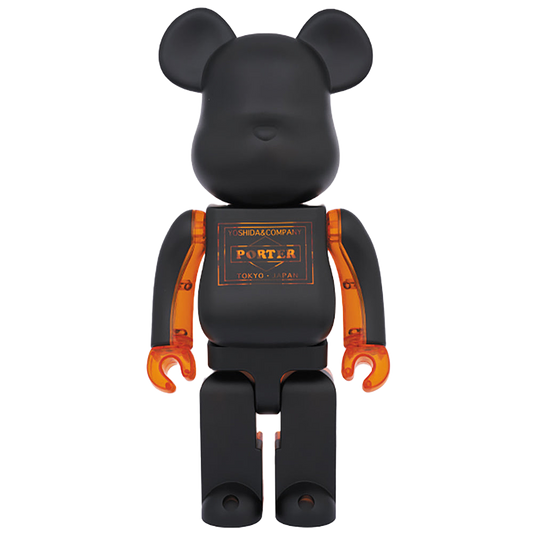 BE@RBRICK PORTER ブラック × スケルトンオレンジ 400％