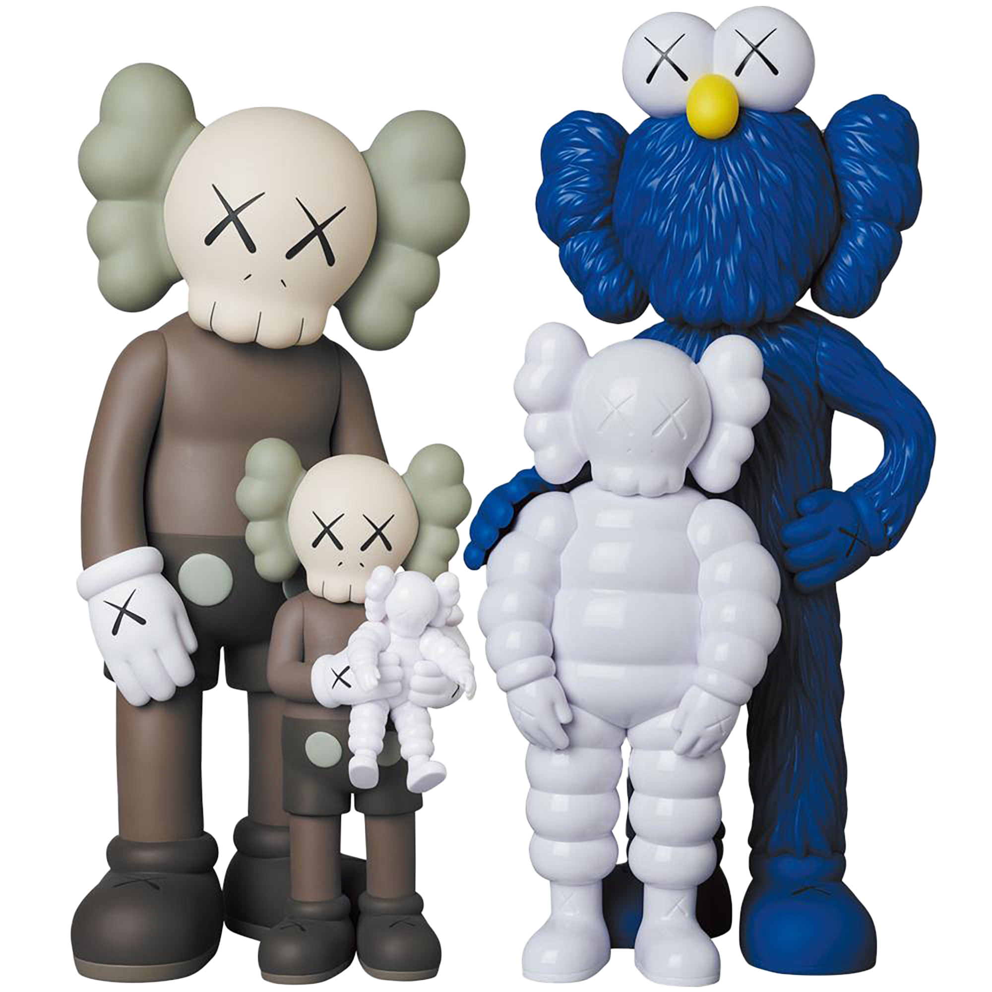 KAWS FAMILY BROWN/BLUE/WHITE