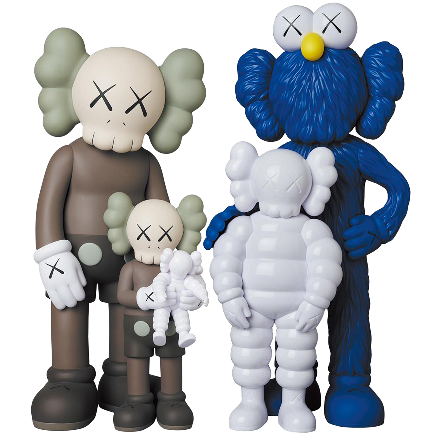KAWS FAMILY BROWN/BLUE/WHITE