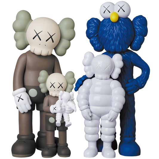 KAWS 家族 棕色/蓝色/白色