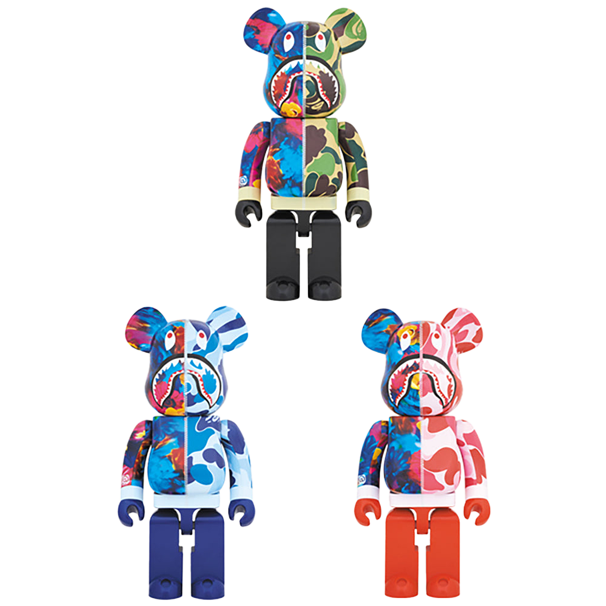 BE@RBRICK BAPE(R) × M / mika ninagawa SHARK 1000％
