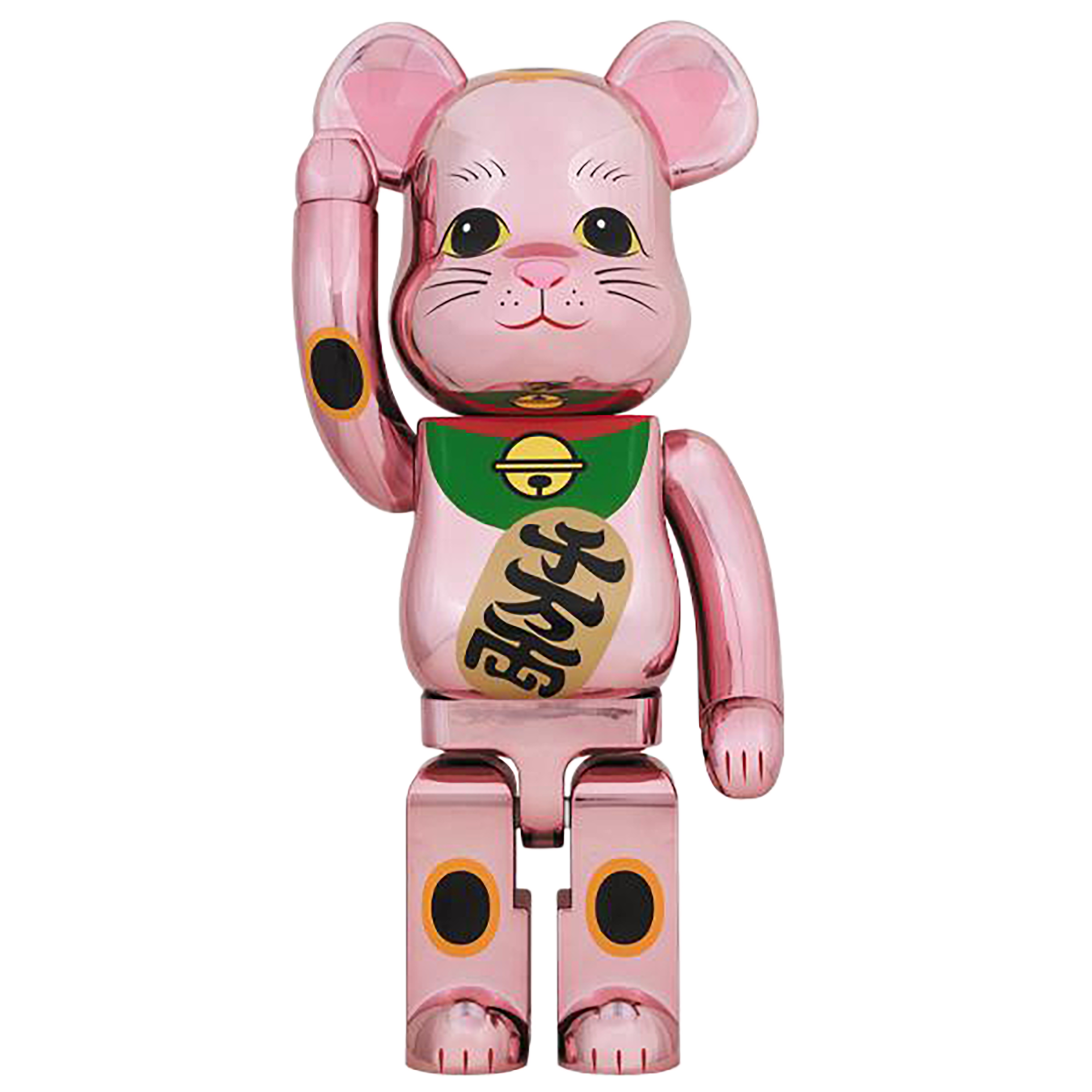 BE@RBRICK MANEKINEKO Peach Gold Plated 1000％