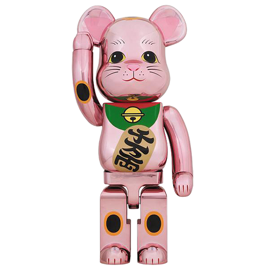 BE@RBRICK MANEKINEKO Peach Gold Plated 1000％