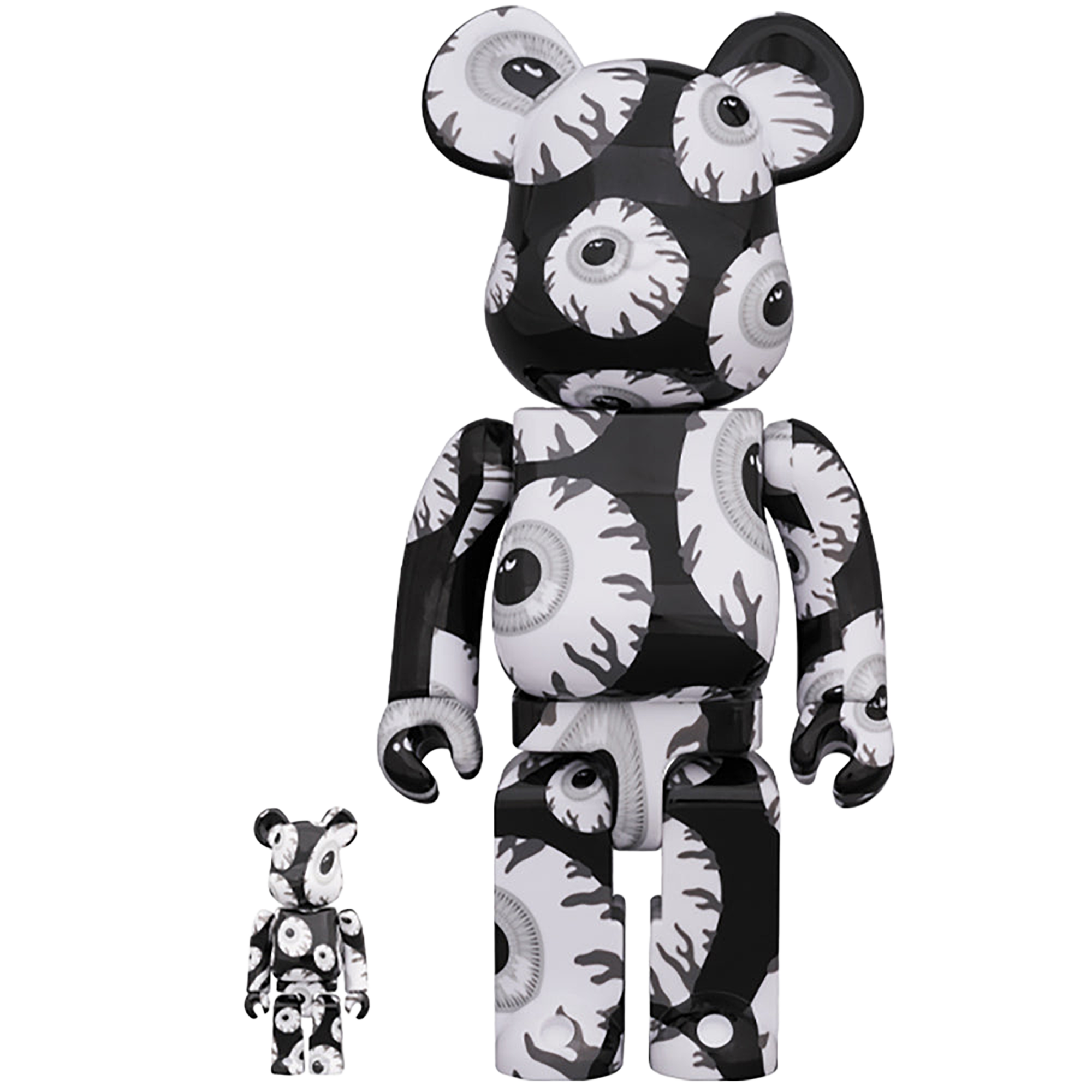 BE@RBRICK Mishka monochromatic 100％ & 400％