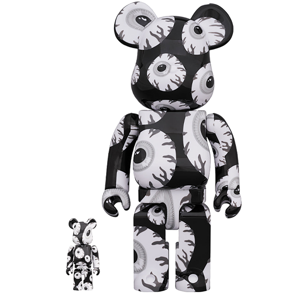 フィギュア BE@RBRICK Mishka monochromatic 400%100% BE@RBRICK Mishka monochromatic 100％ & 400％ | MEDICOM TOY