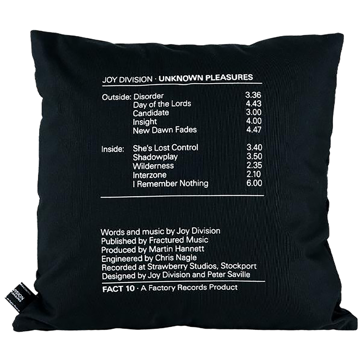 SQUARE CUSHION "UNKNOWN PLEASURES"