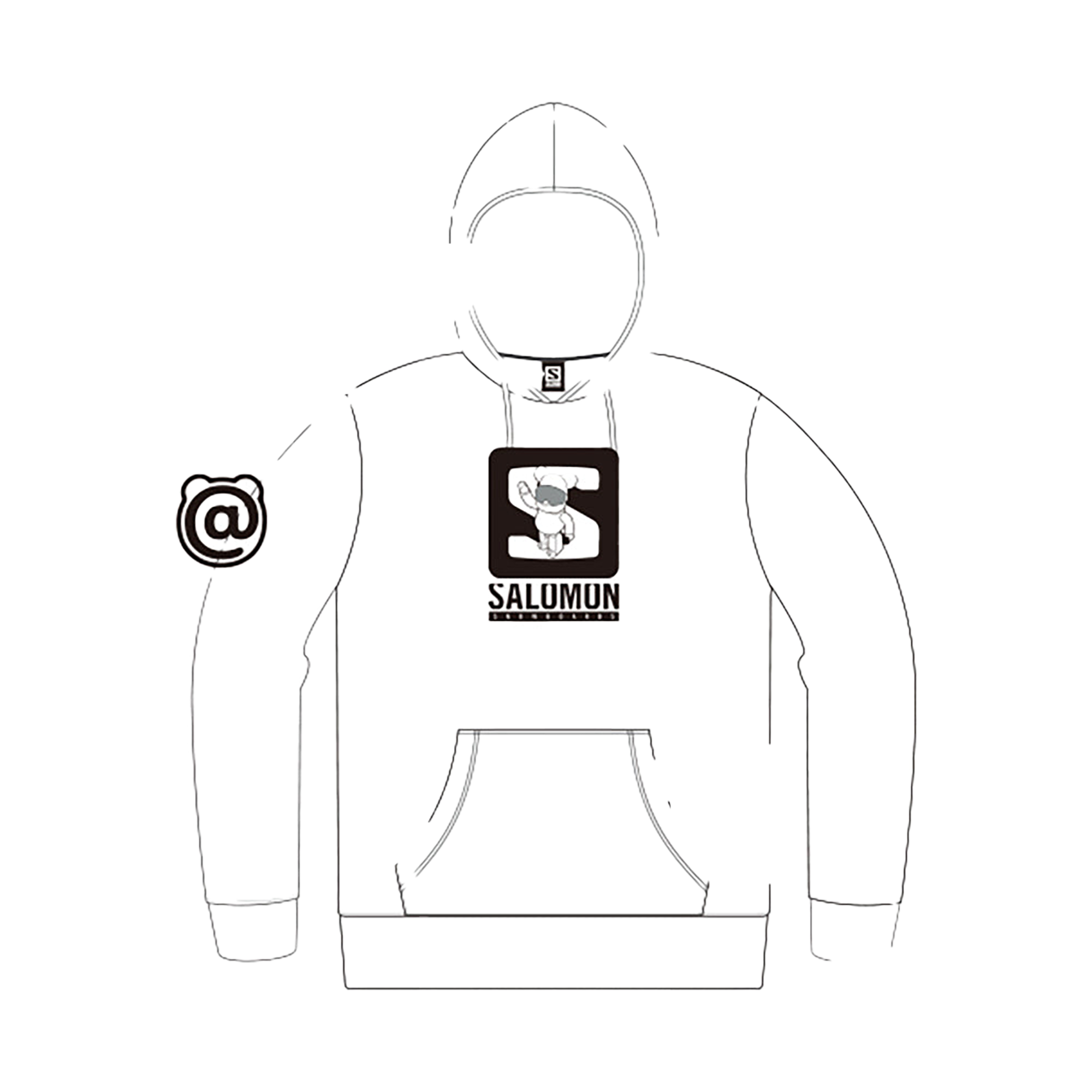 SALOMON BE@RBRICK HOODIE