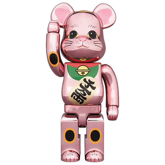 BE@RBRICK MANEKINEKO Peach Gold Plated 400％