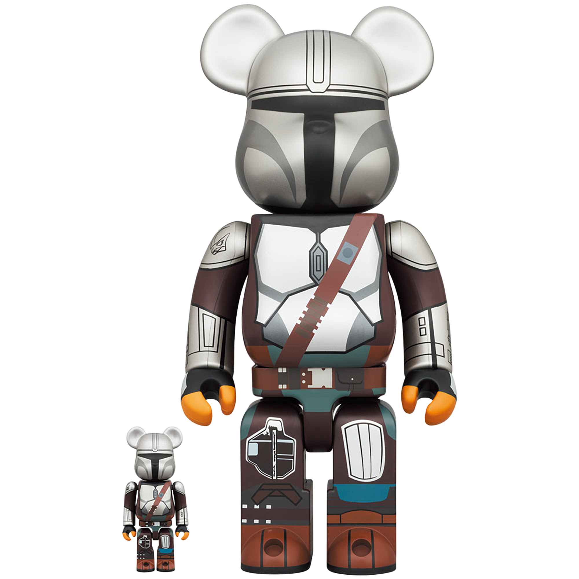 BE@RBRICK MANDALORIAN BESKAR ARMOR 100％ & 400％