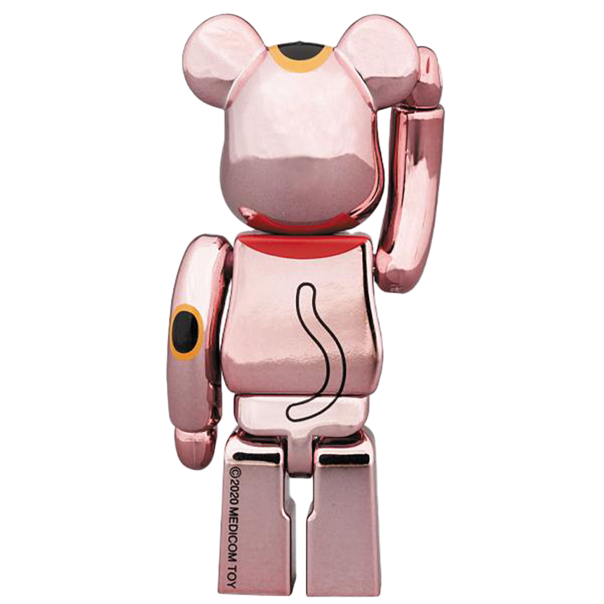 BE@RBRICK MANEKINEKO Peach Gold Plated 100％