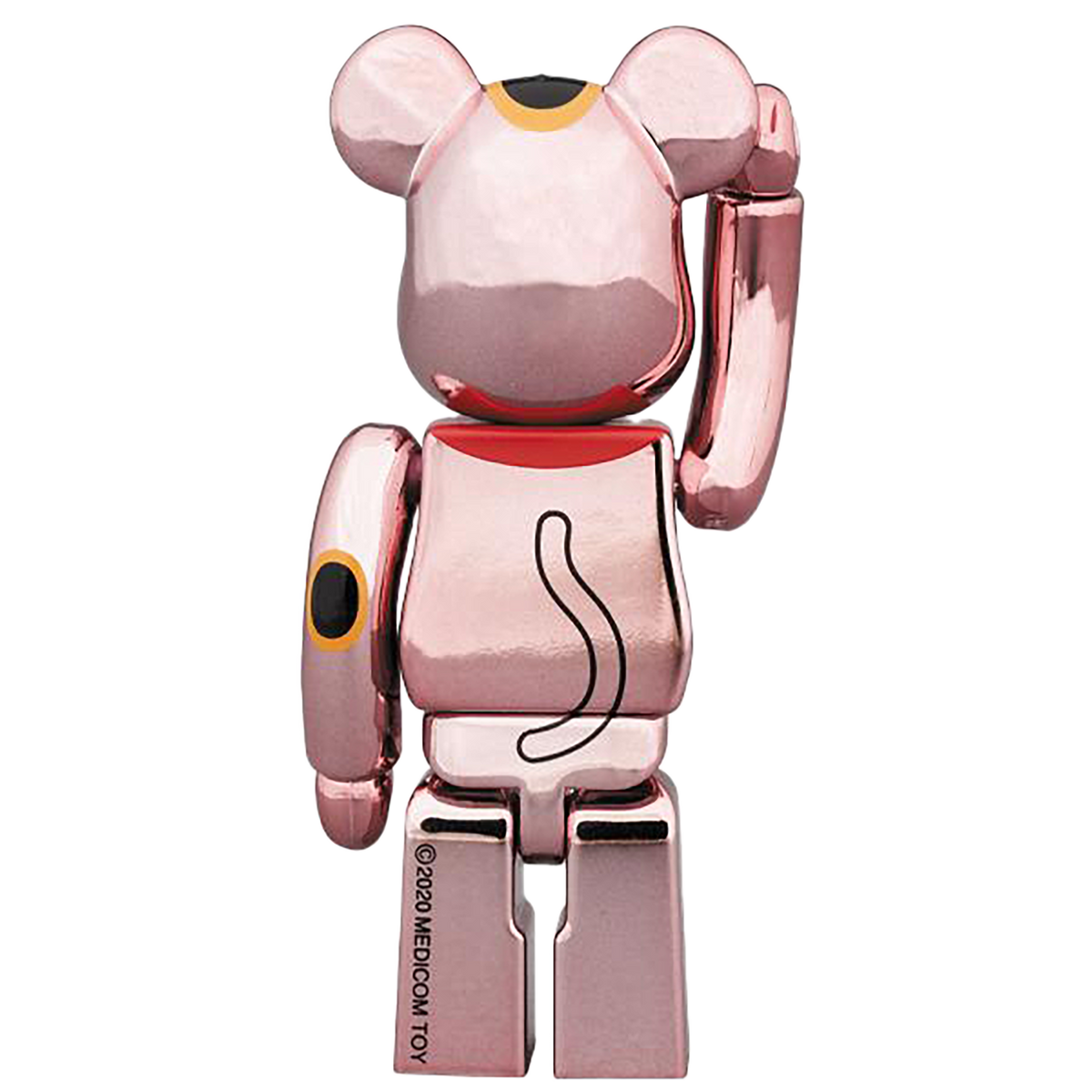 BE@RBRICK MANEKINEKO Peach Gold Plated 100％