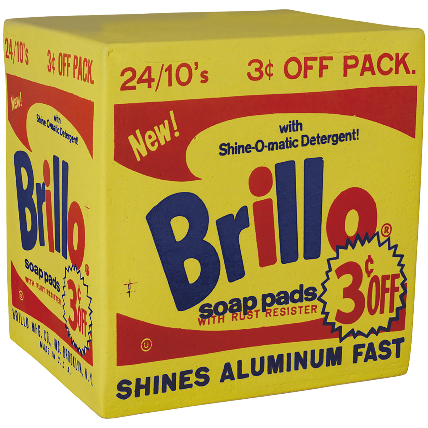 CERAMICK Andy Warhol Brillo box Yellow