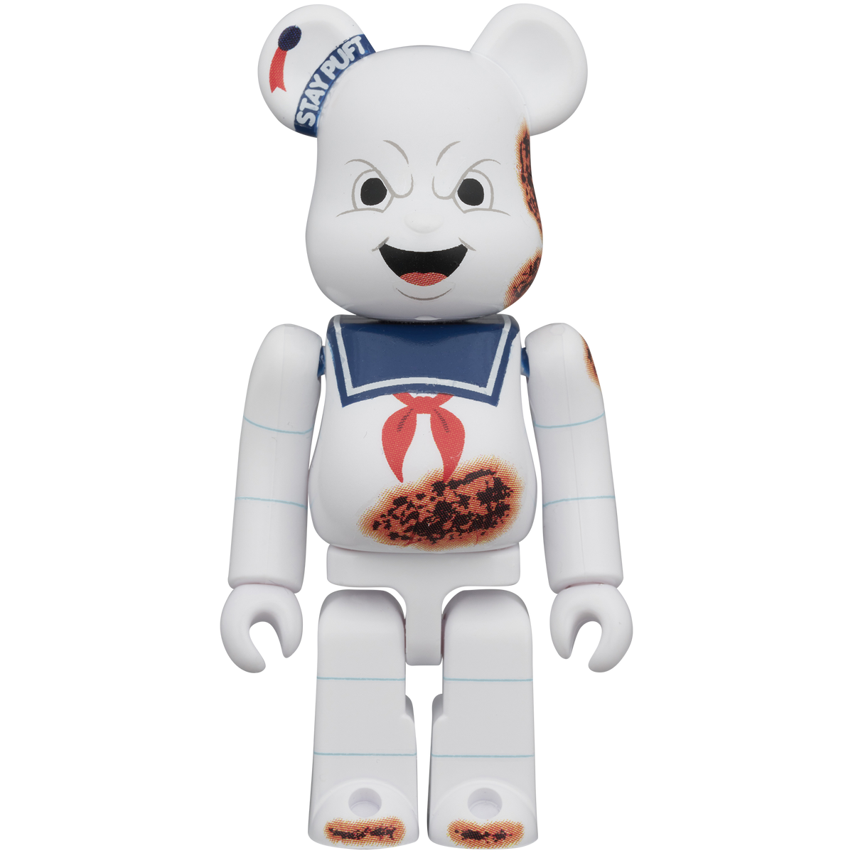 BE@RBRICK 2PCS SET STAY PUFT MARSHMALLOW MAN “ANGRY FACE” & NO GHOST_1