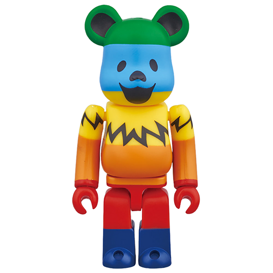 BE@RBRICK GRATEFUL DEAD DANCING BEAR RAINBOW Ver.100％