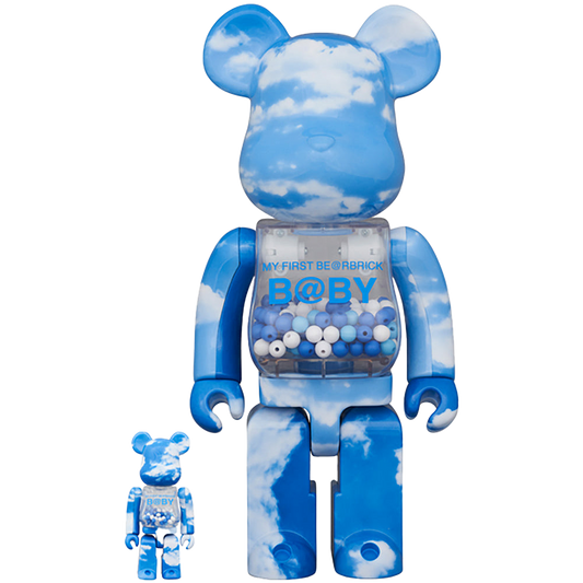 MY FIRST BE@RBRICK B@BY BLUE SKY Ver.100％ & 400％
