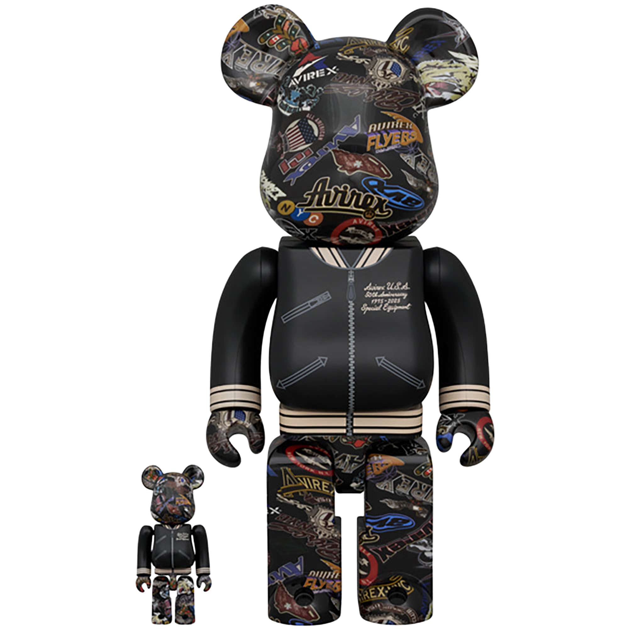 BE@RBRICK AVIREX 50th VARSITY 100％ & 400％