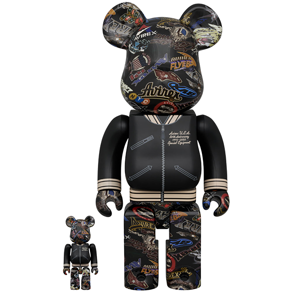 BE@RBRICK AVIREX 50th VARSITY 100％ & 400％