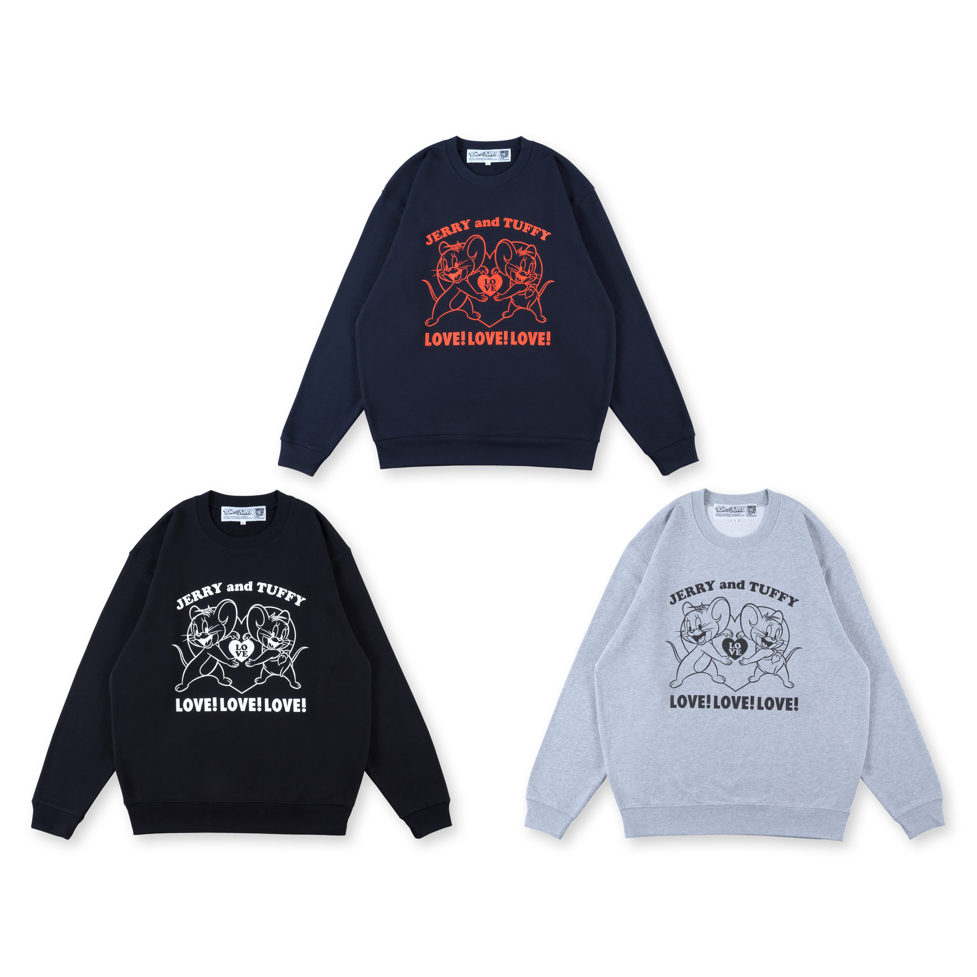 MLE＜TOM and JERRY＞ LOVE！ CREW NECK SWEATSHIRT《2026年11月発売予定 受注期間は9月6日まで》_0
