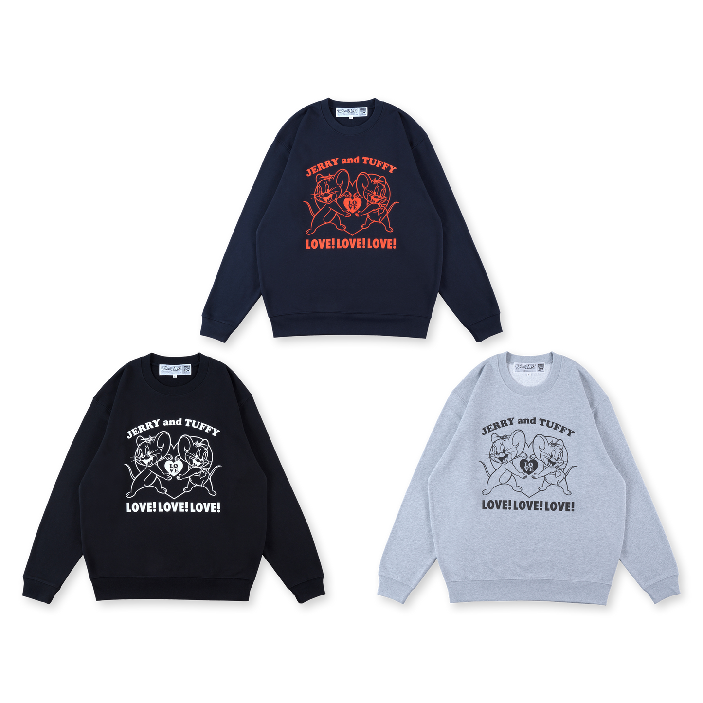 MLE＜TOM and JERRY＞ LOVE！ CREW NECK SWEATSHIRT《2026年11月発売予定 受注期間は9月6日まで》_0