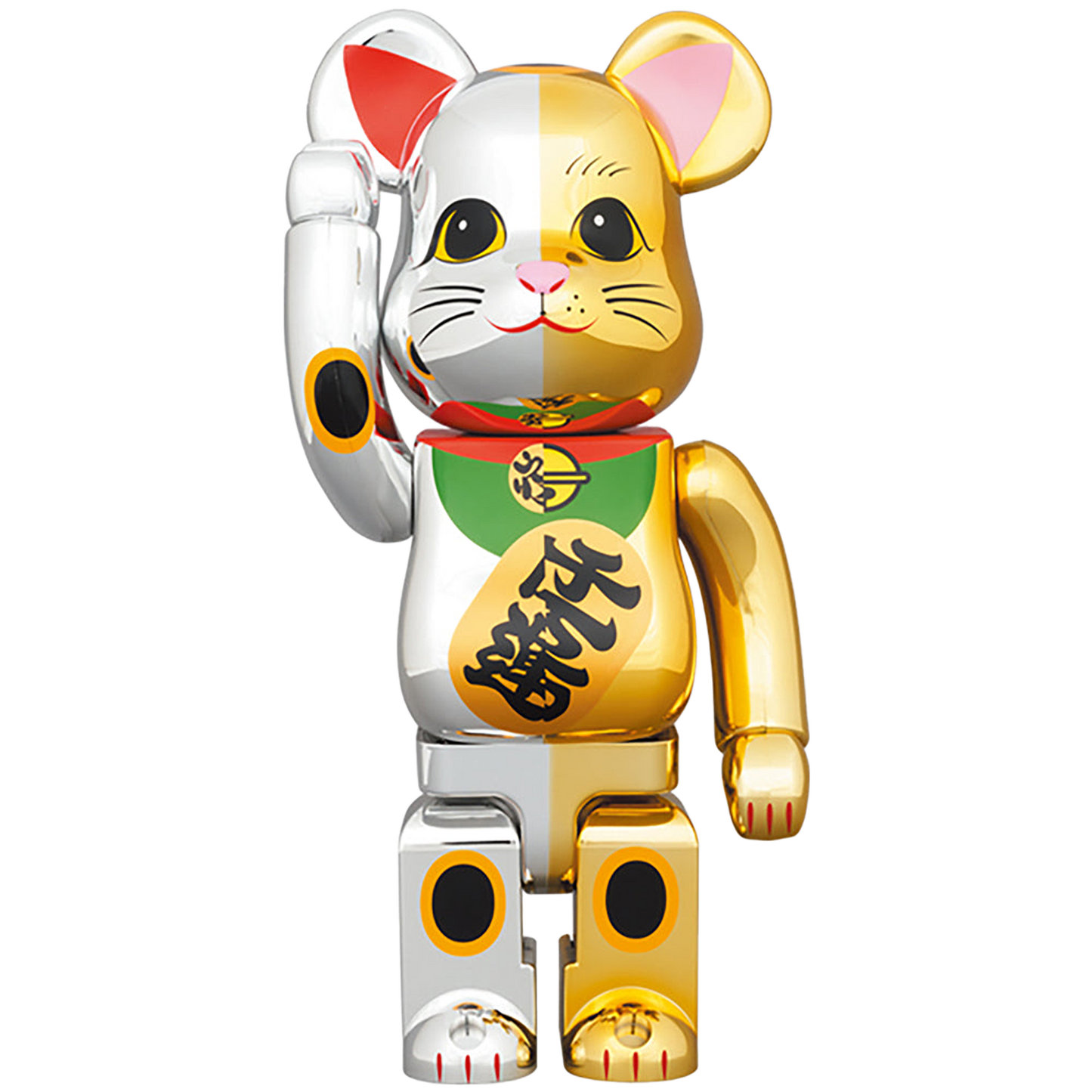 BE@RBRICK 招き猫 開運 銀×千万両 金 100％ & 400％